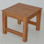 Cape Country side table kiaat 50x50x45